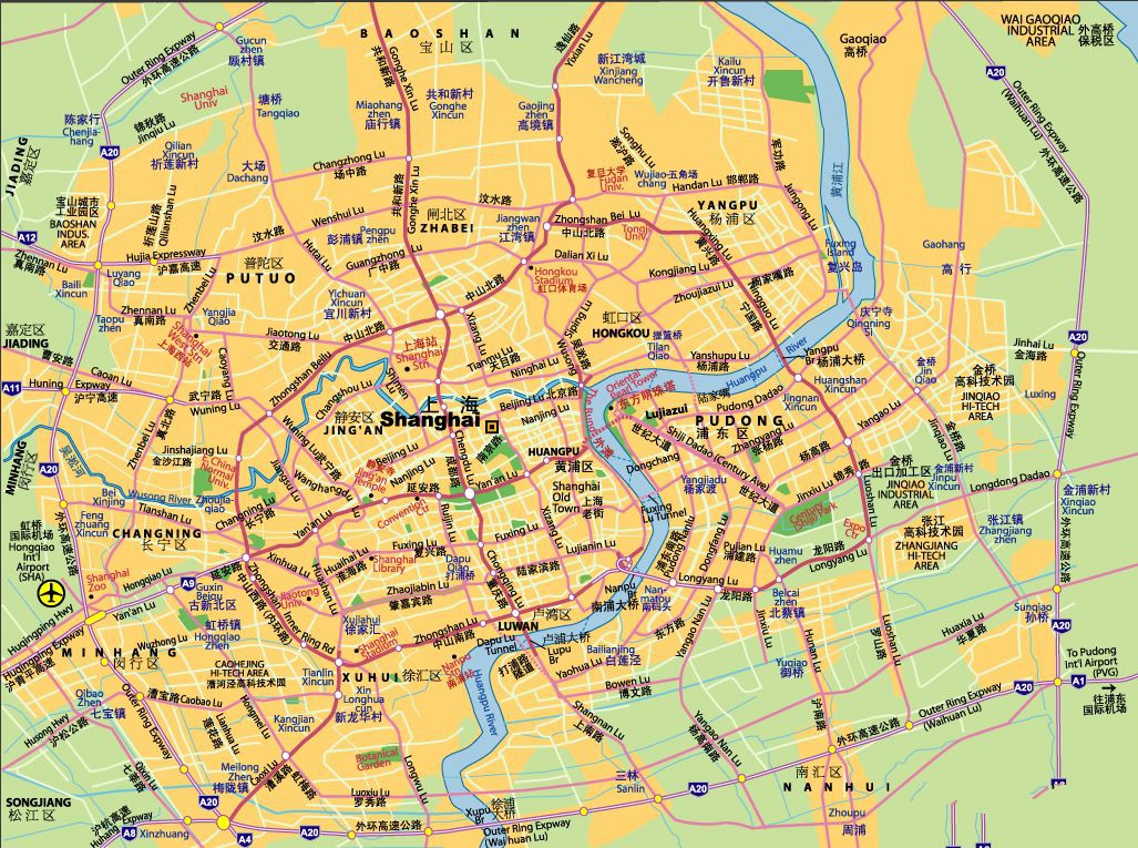 上海市区地图