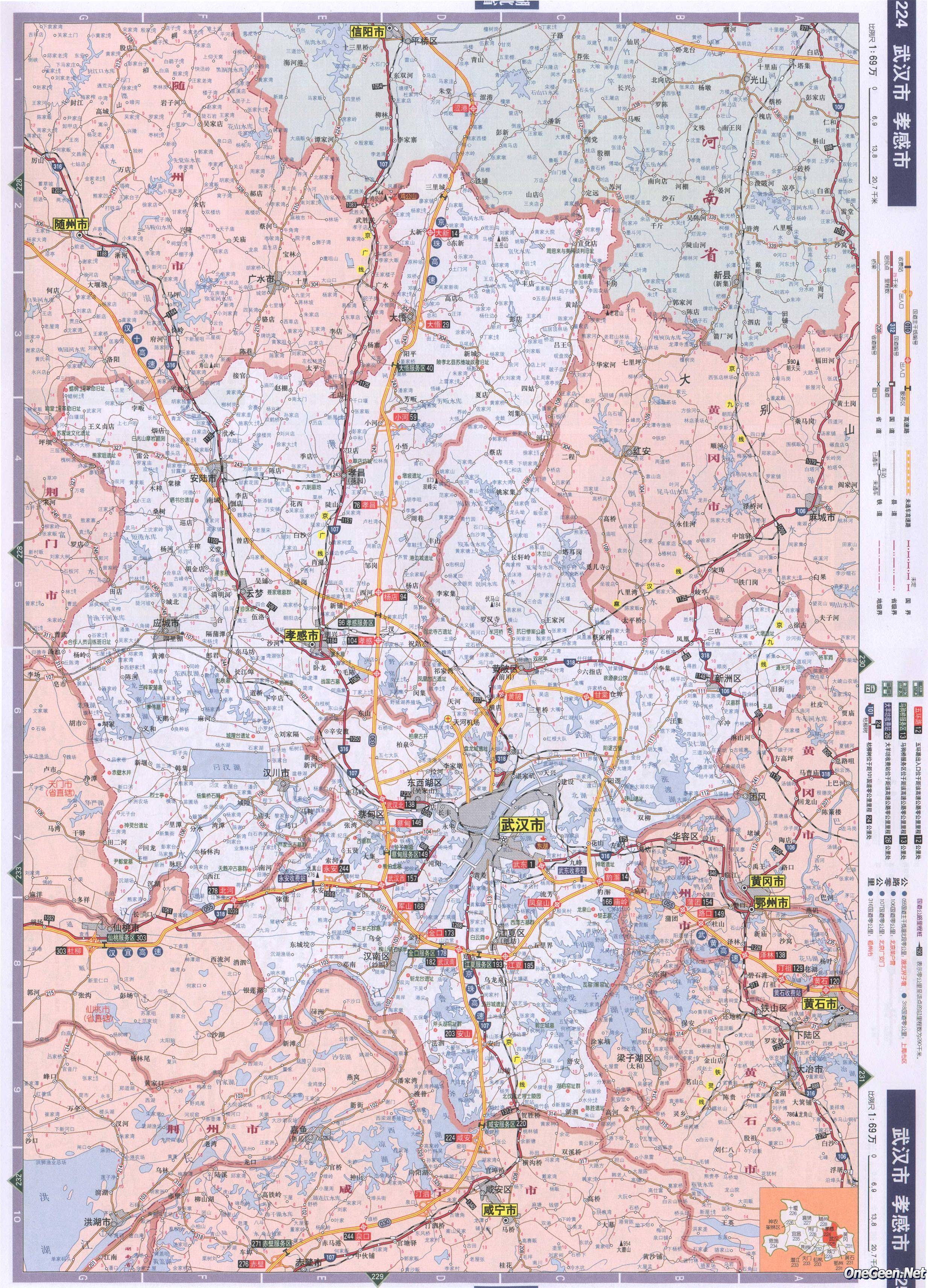 地图- 武汉市地形图 本站收录有:2018 武汉市 地图高清版, 武汉市