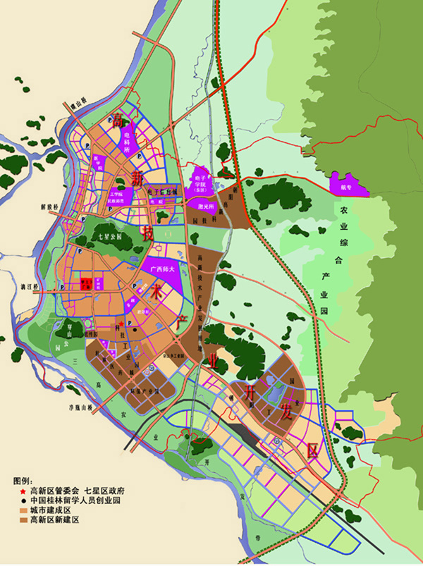 桂林市七星区规划图