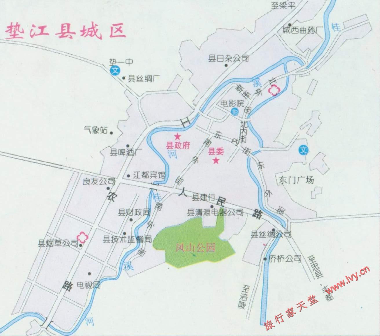 垫江县城区地图图片