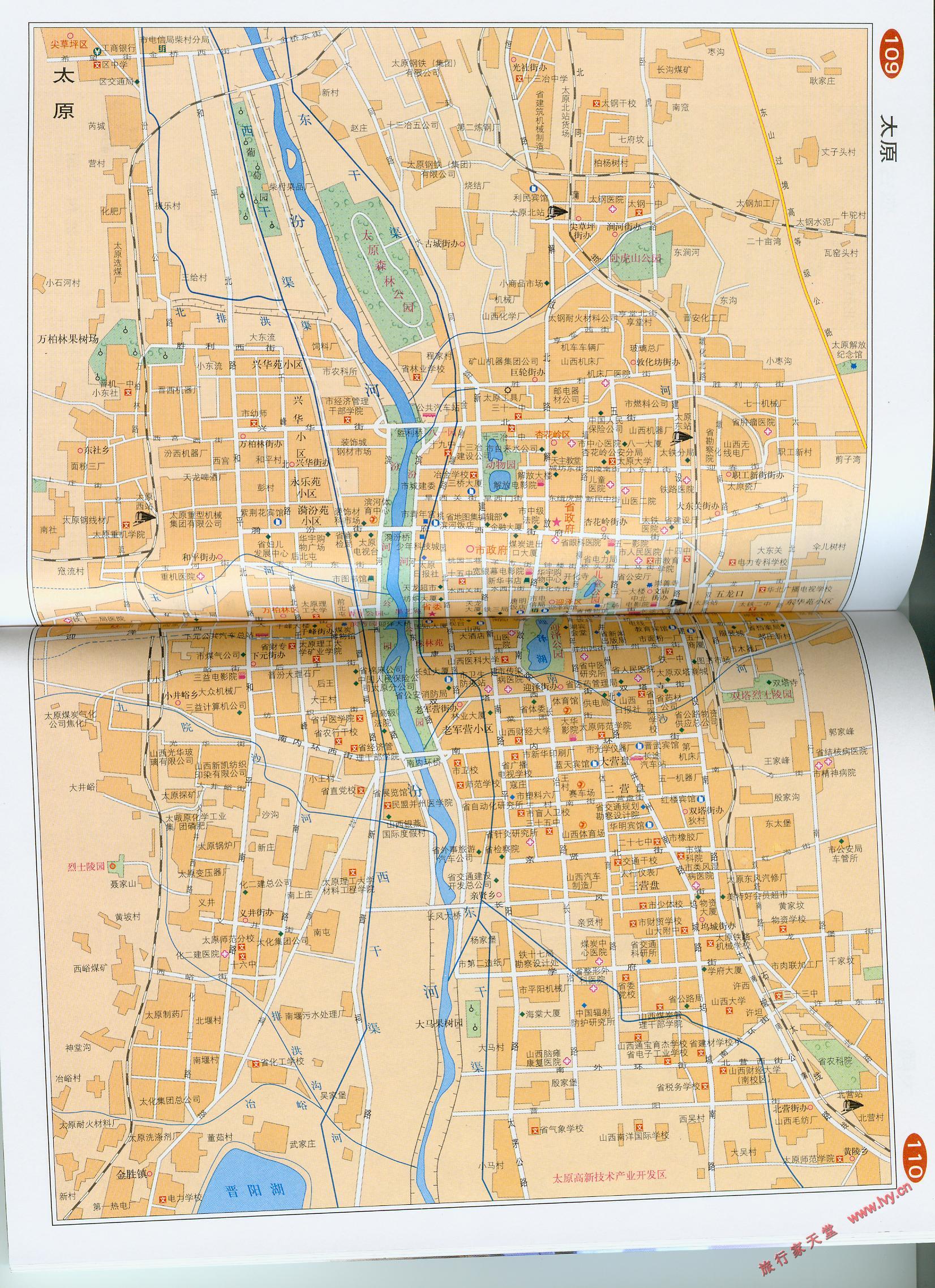 太原市区地图图片