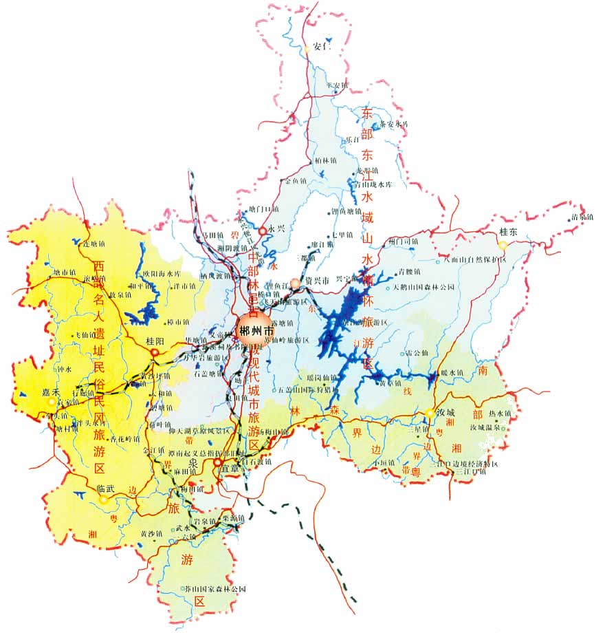 郴州旅游地图图片