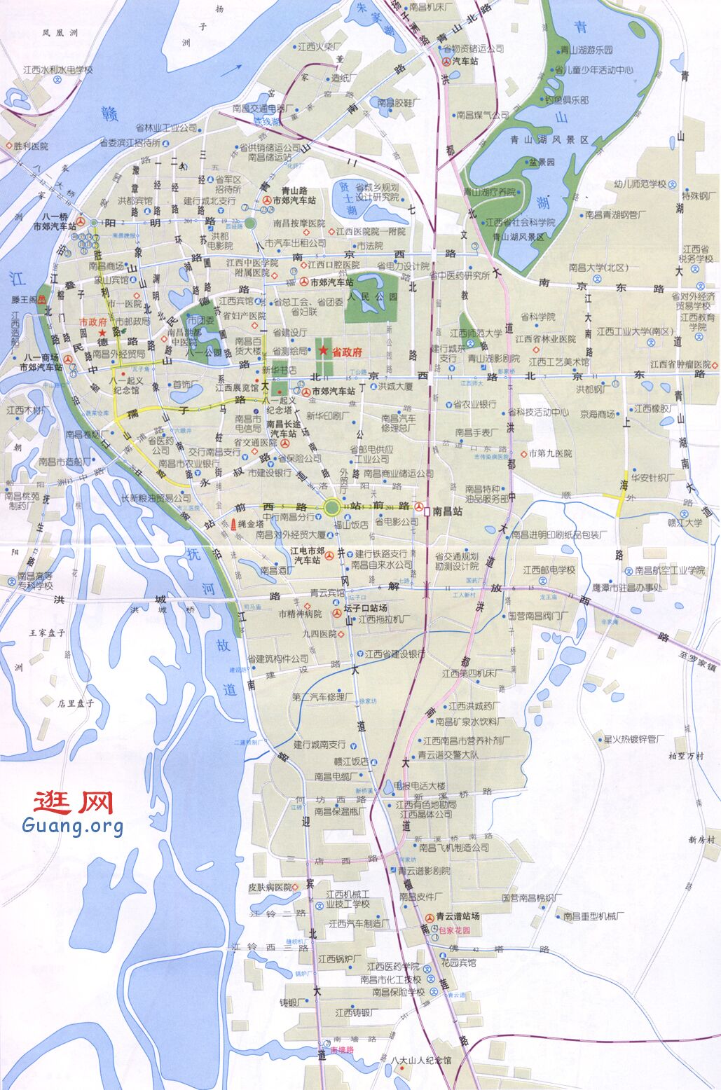 南昌市地图_南昌市地图的图库图片