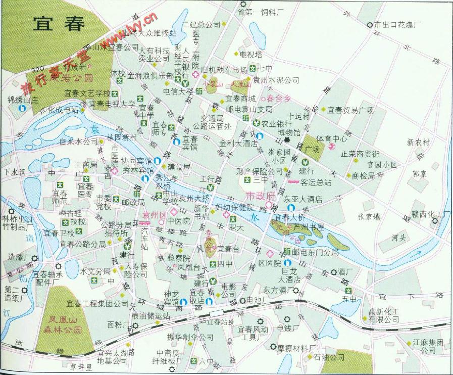 宜春市地图图片