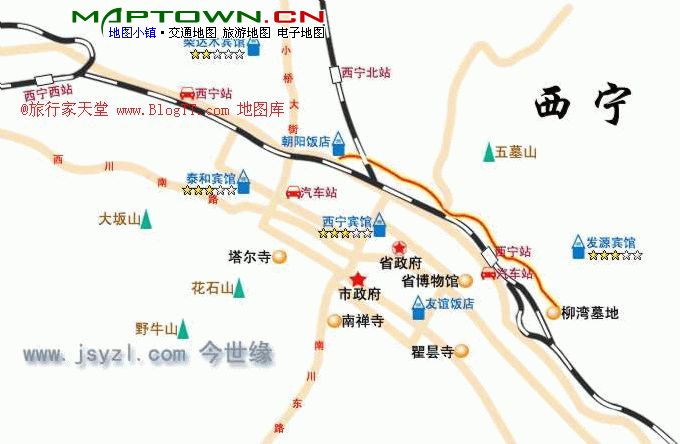 从广东汕头到青海西宁最近的路线是怎么走(坐火车)
